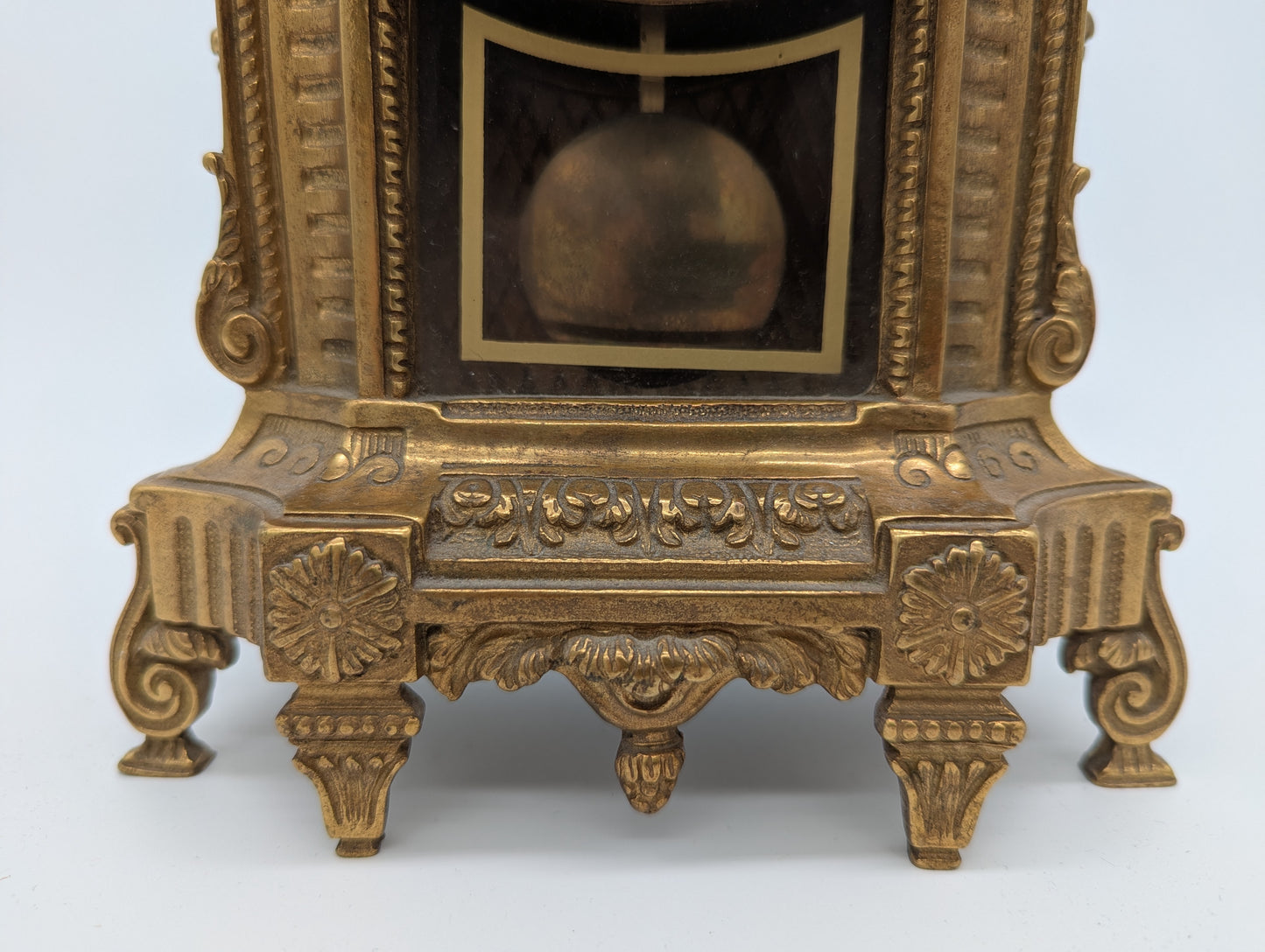 Imperial Tischuhr Kaminuhr im Barockstil Quarzwerk Batteriebetrieben Vintage