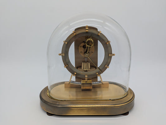 Magnetpendel Uhr Tischuhr aus Messing von Kundo Quarzwerk Mid Century