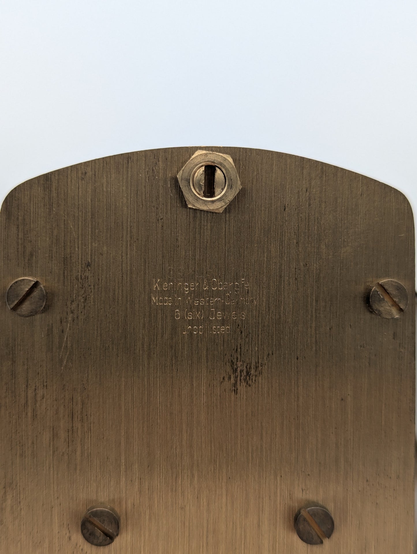 Magnetpendel Uhr Tischuhr aus Messing von Kundo Quarzwerk Mid Century