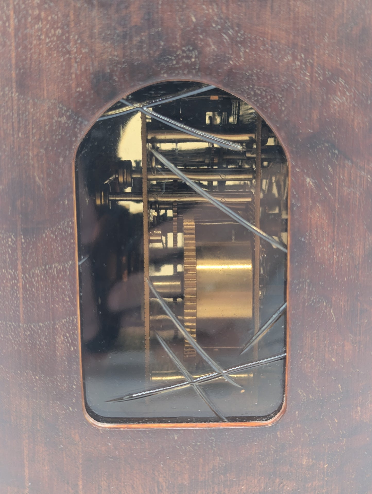 Hermle Tischuhr Kaminuhr mit Mondphase Dekorativ Vintage Mechanisches Uhrwerk