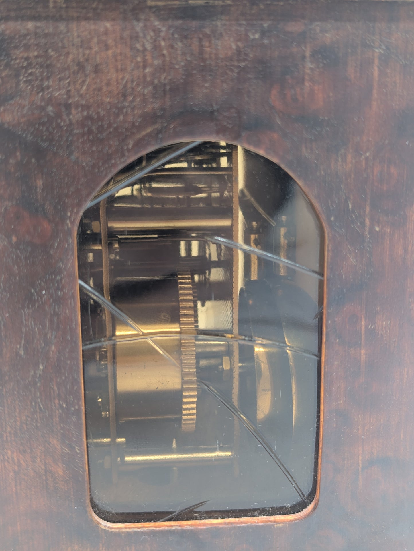 Hermle Tischuhr Kaminuhr mit Mondphase Dekorativ Vintage Mechanisches Uhrwerk