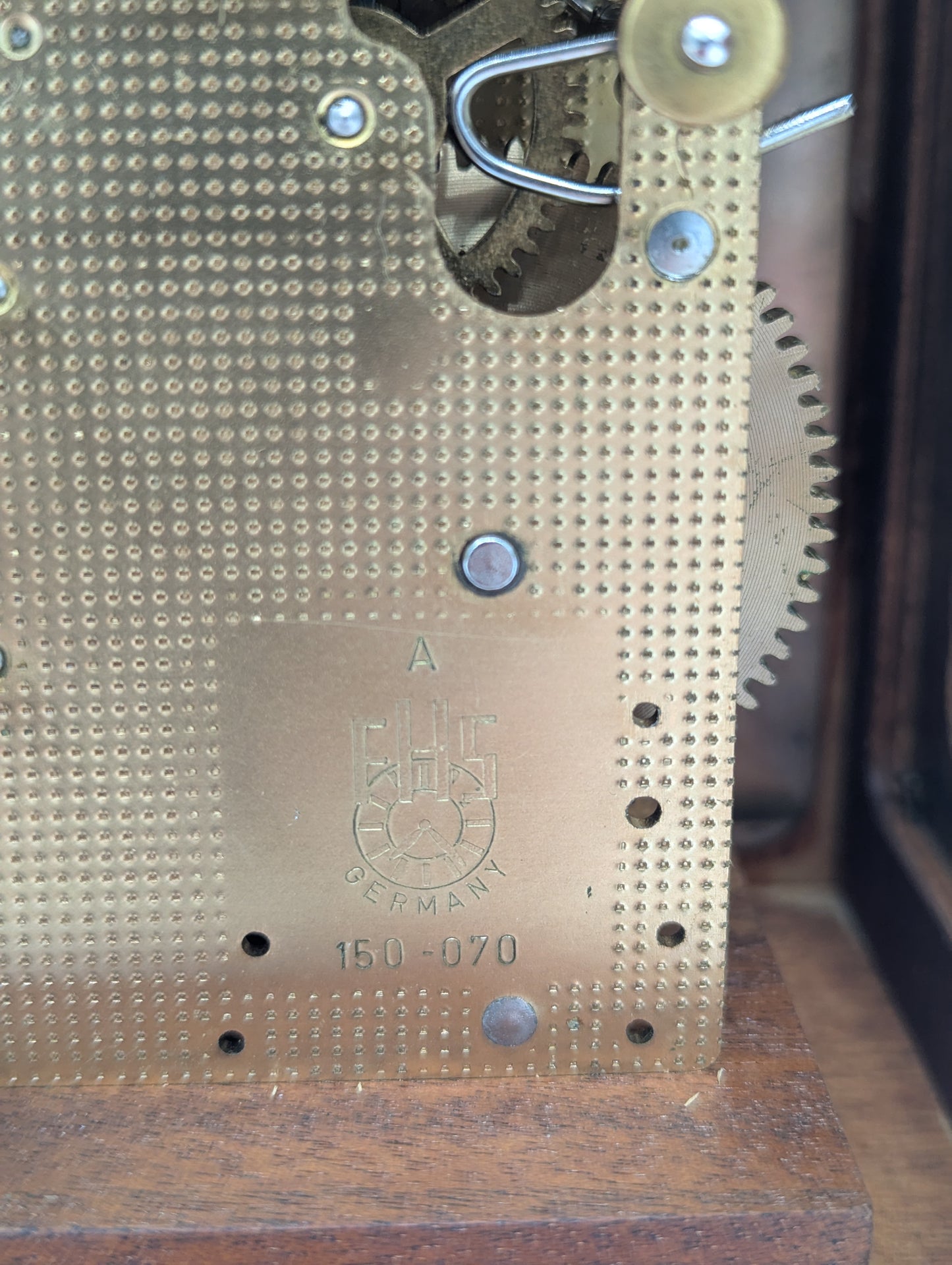 Hermle Tischuhr Kaminuhr mit Mondphase Dekorativ Vintage Mechanisches Uhrwerk