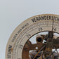 Aneroidbarometer Barometer mir Glasdom Messing Mechanik Wetterstation Vintage