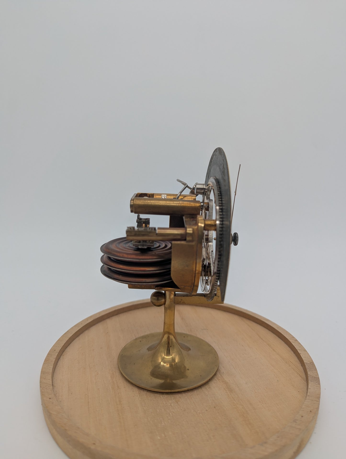 Aneroidbarometer Barometer mir Glasdom Messing Mechanik Wetterstation Vintage