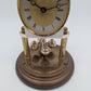 Hermle Tischuhr Kaminuhr mit Drehpendel und Glasdom Quarz Vintage