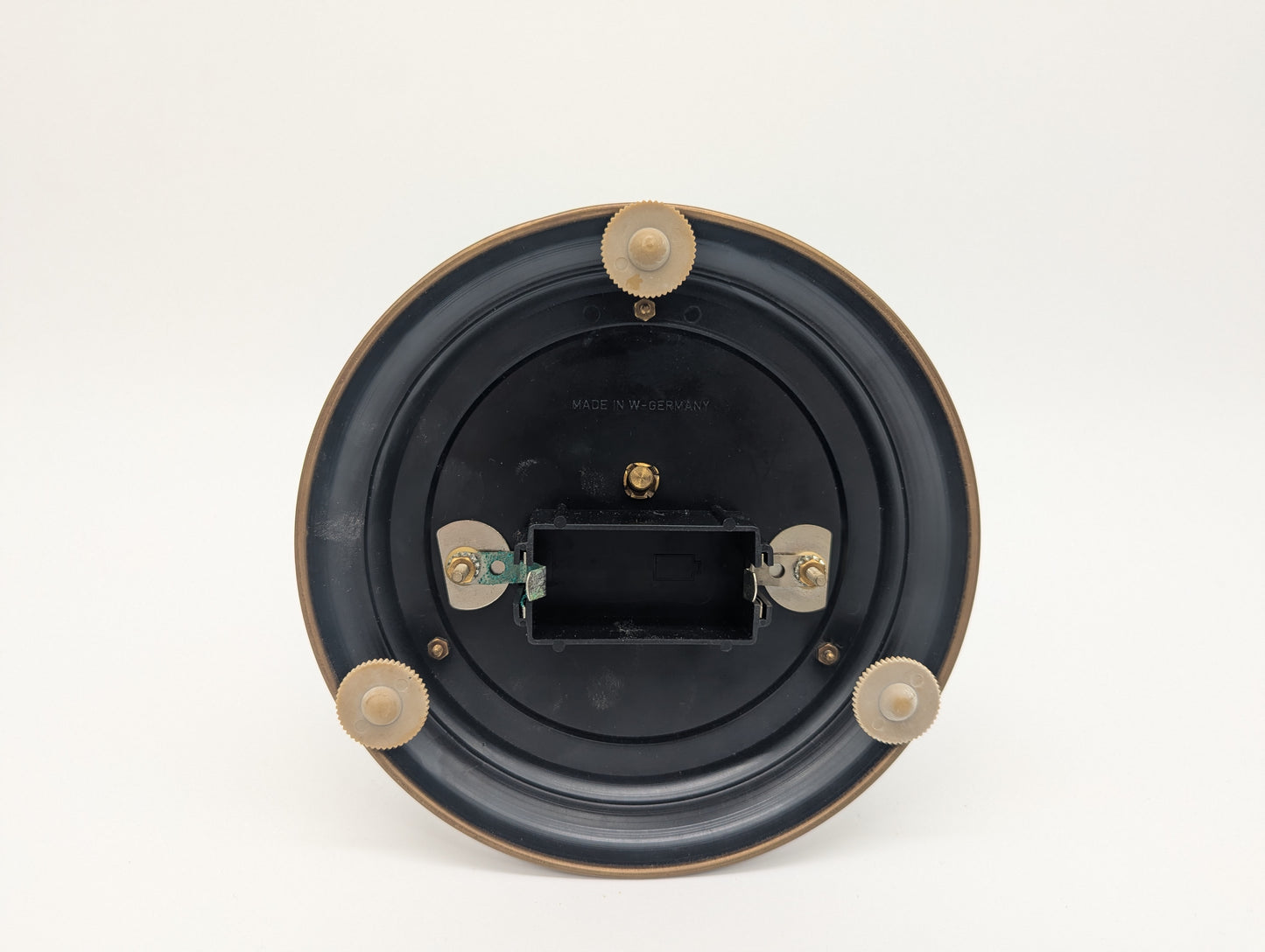 Hermle Tischuhr Kaminuhr mit Drehpendel und Glasdom Quarz Vintage