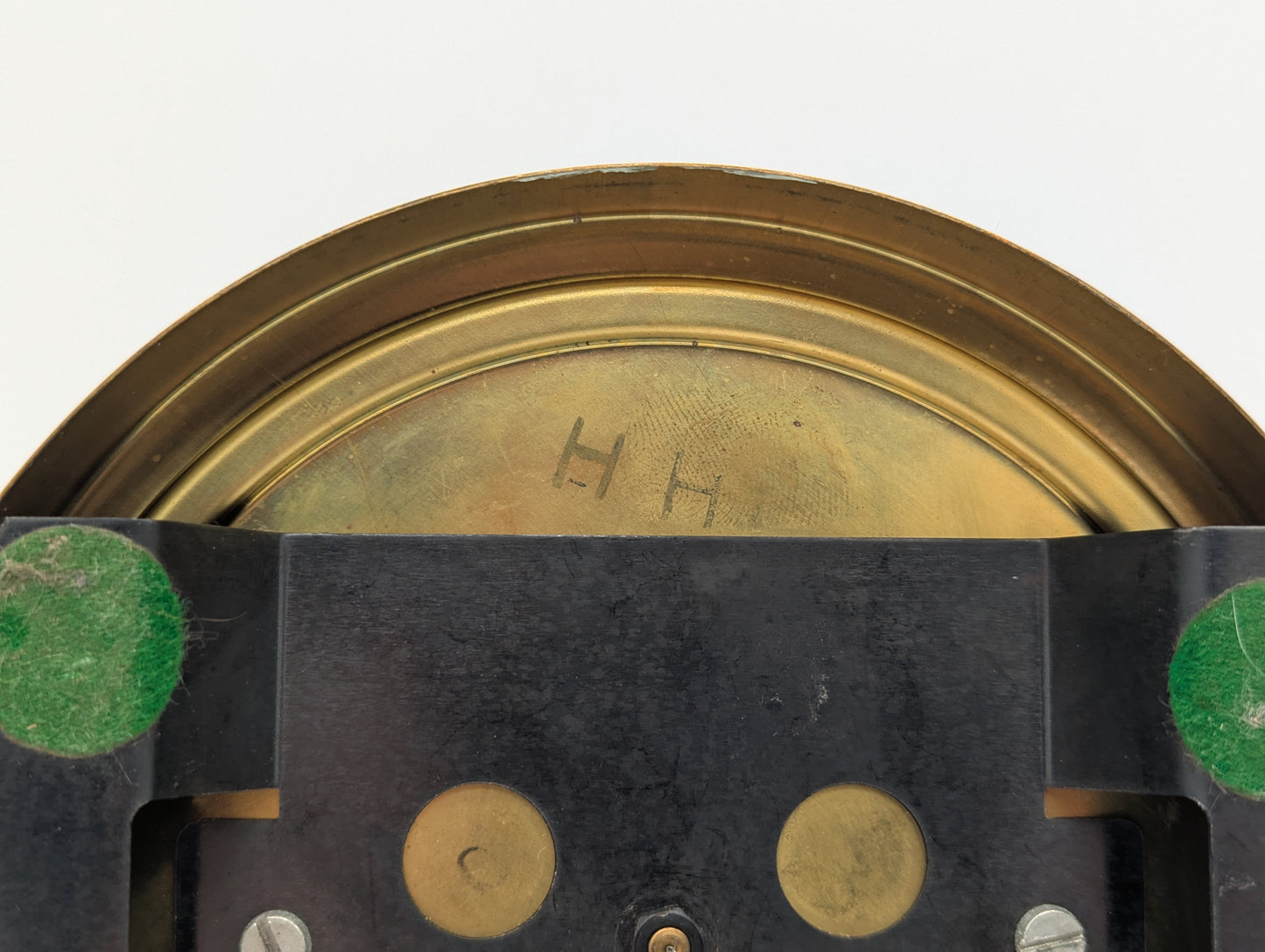 Zentra Tischuhr Kaminuhr mit Drehpendel und Glasdom Quarzwerk Vintage