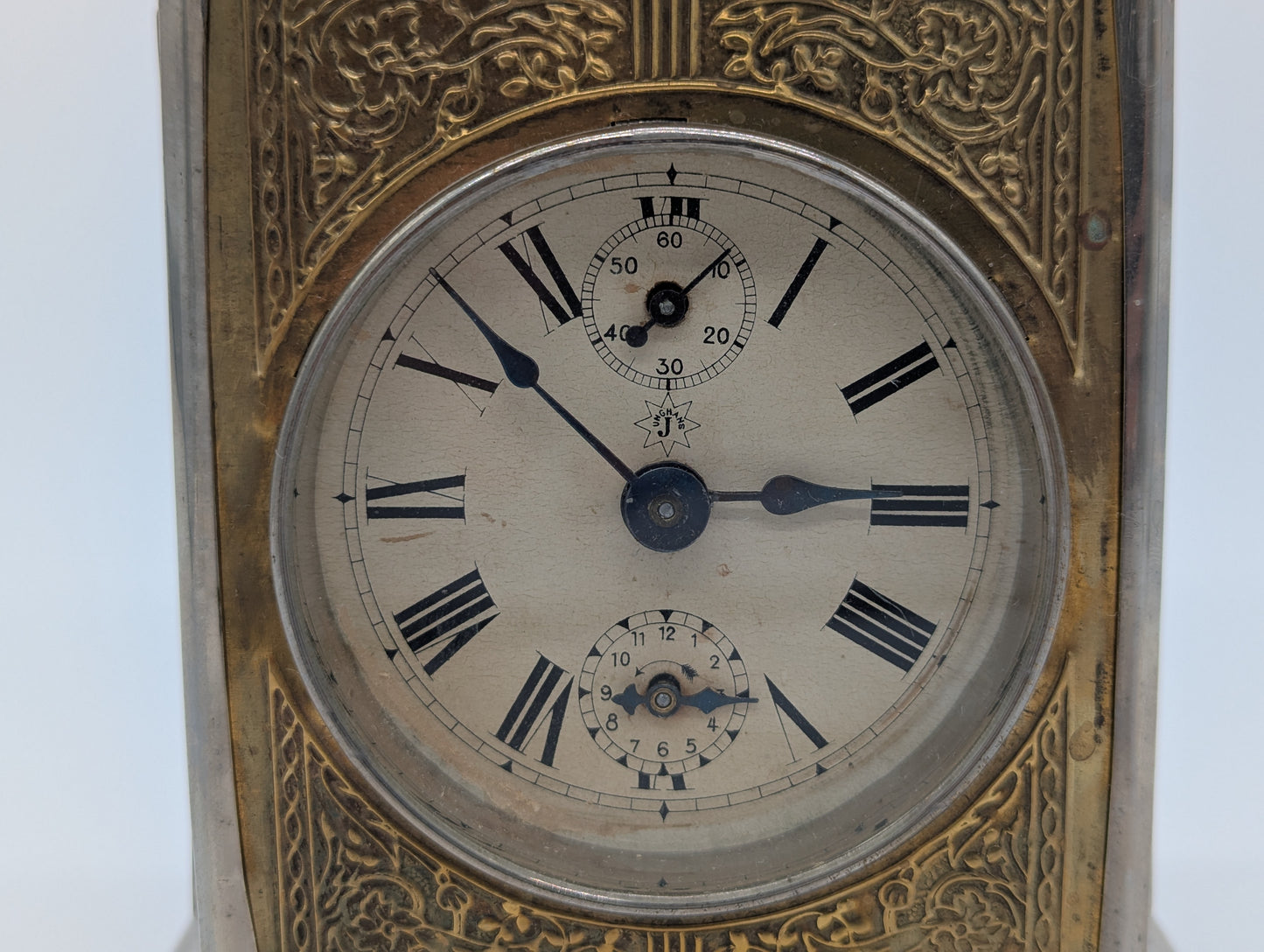 Junghans Tischuhr Kaminuhr mit Wecker Funktion Antik Mechanisches Uhrwerk