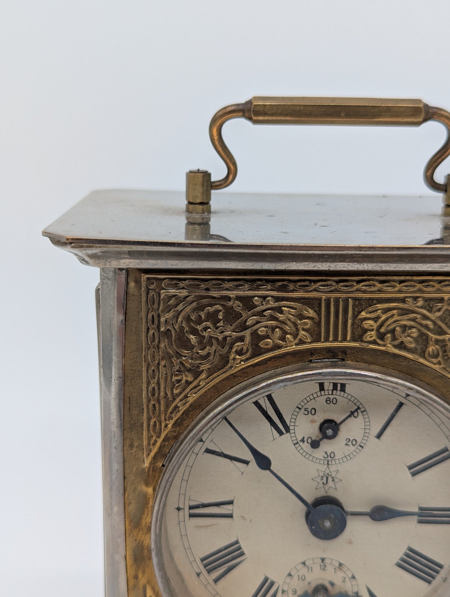 Junghans Tischuhr Kaminuhr mit Wecker Funktion Antik Mechanisches Uhrwerk