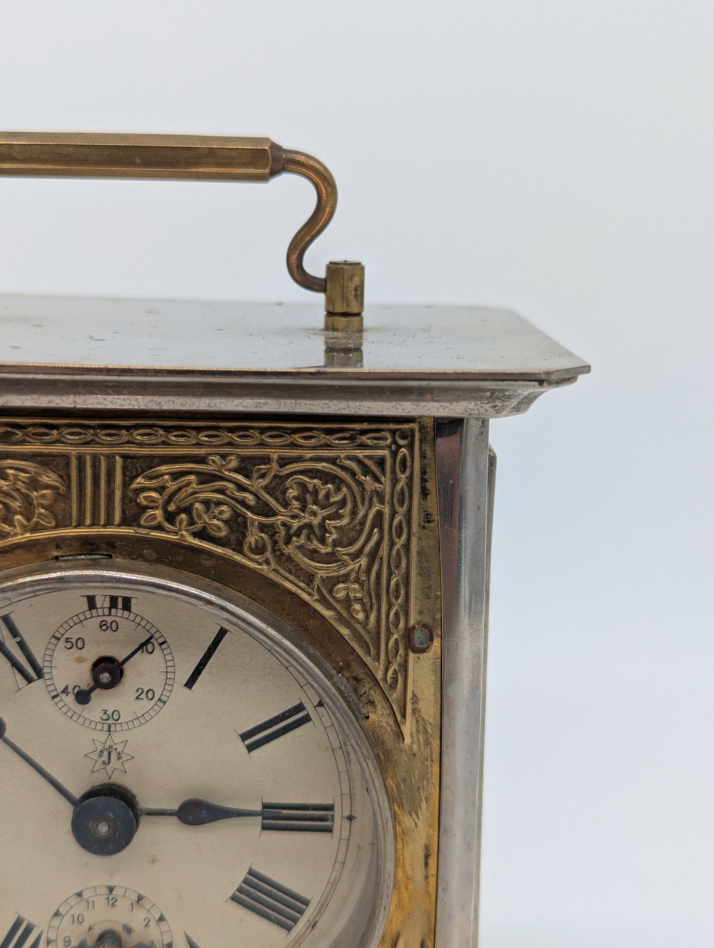 Junghans Tischuhr Kaminuhr mit Wecker Funktion Antik Mechanisches Uhrwerk