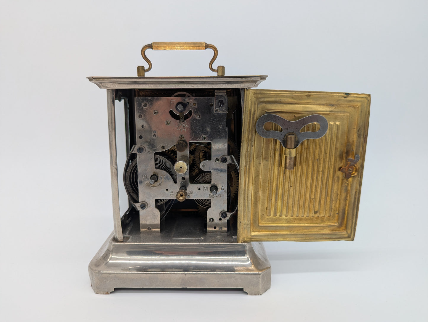 Junghans Tischuhr Kaminuhr mit Wecker Funktion Antik Mechanisches Uhrwerk