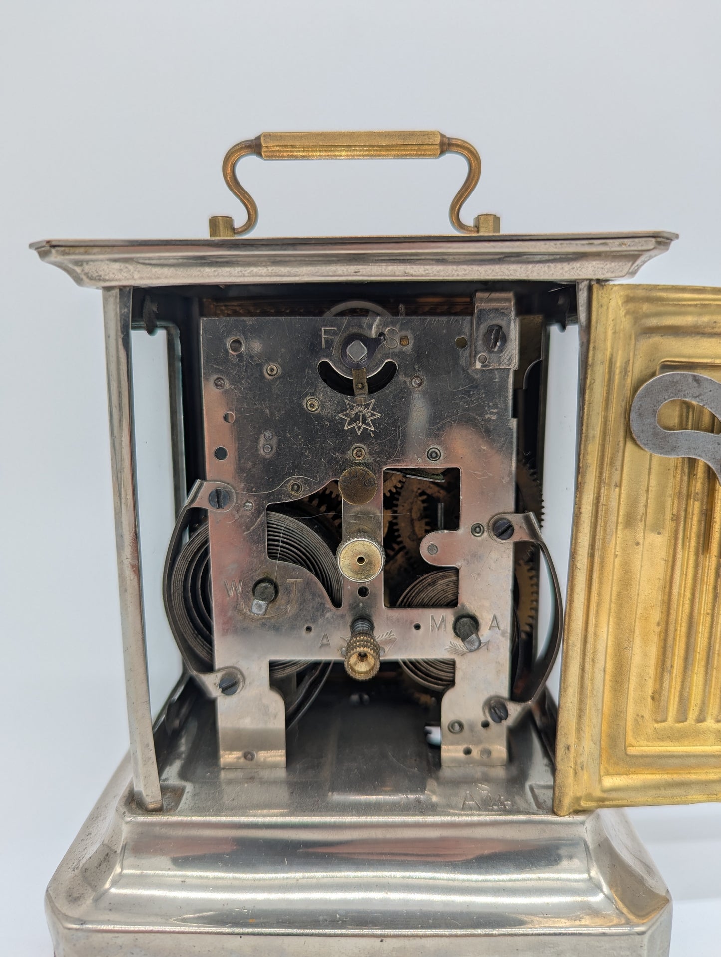 Junghans Tischuhr Kaminuhr mit Wecker Funktion Antik Mechanisches Uhrwerk