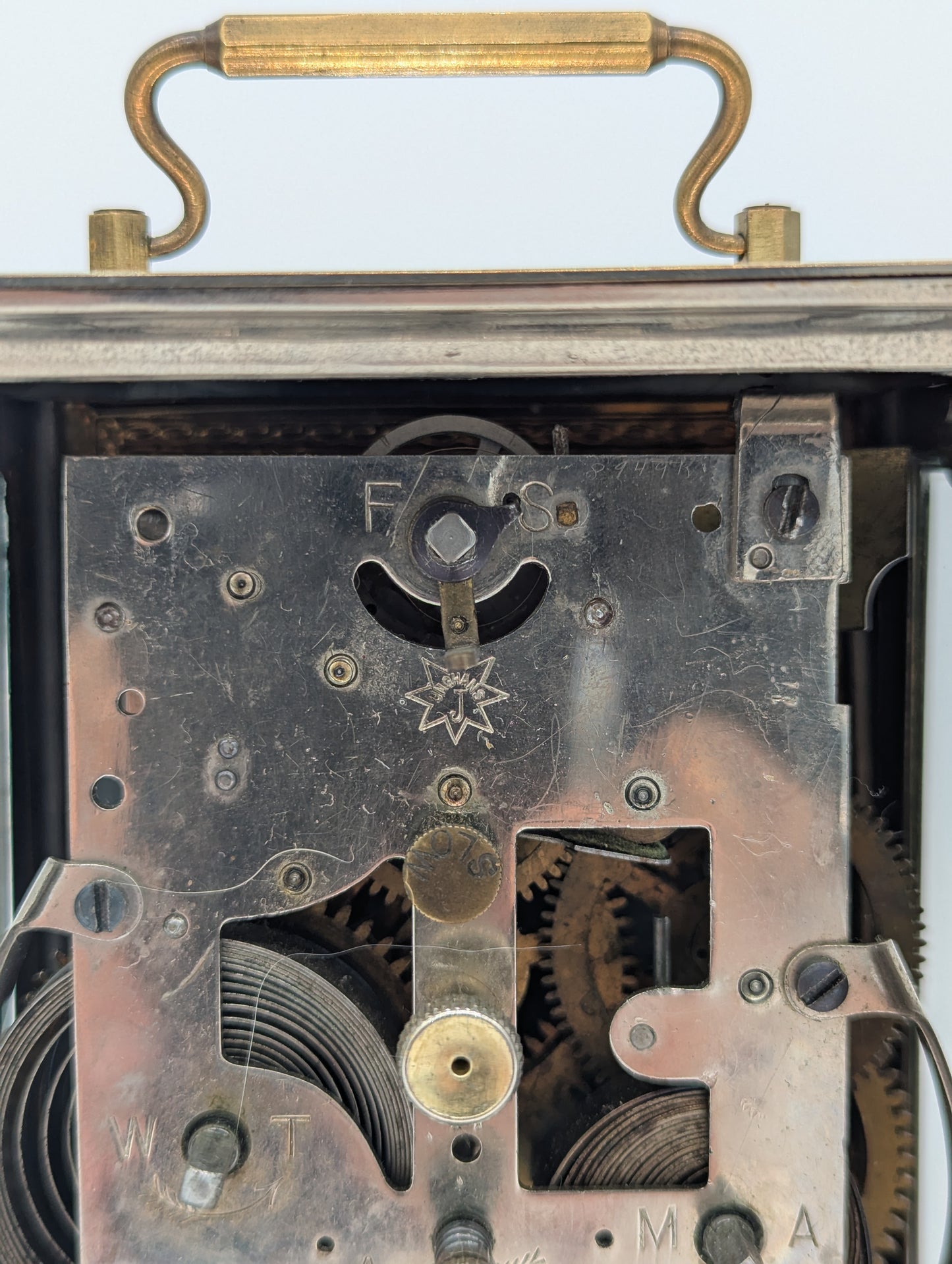 Junghans Tischuhr Kaminuhr mit Wecker Funktion Antik Mechanisches Uhrwerk