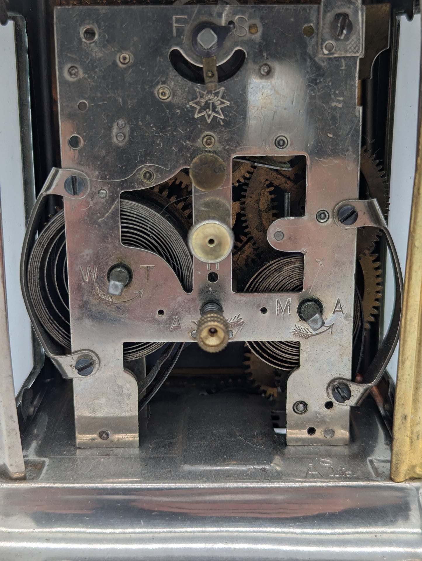 Junghans Tischuhr Kaminuhr mit Wecker Funktion Antik Mechanisches Uhrwerk