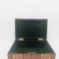 Holz Box Schmuckschatulle Schatulle mit Intarsien grün gefüttert mit Schlüssel