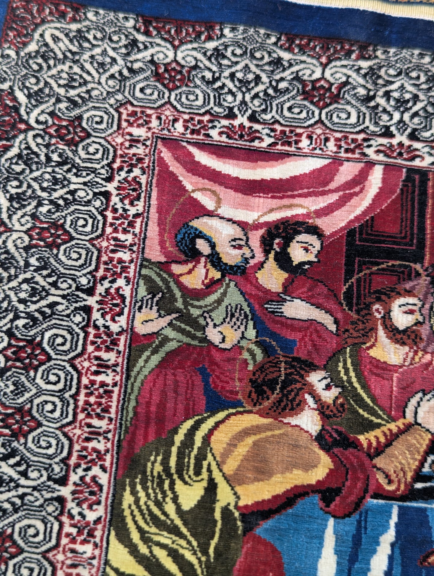 Hereke Seidenteppich Orientteppich Orhan Haliçilik 36 × 24 cm 4 Mio Knoten 20x20