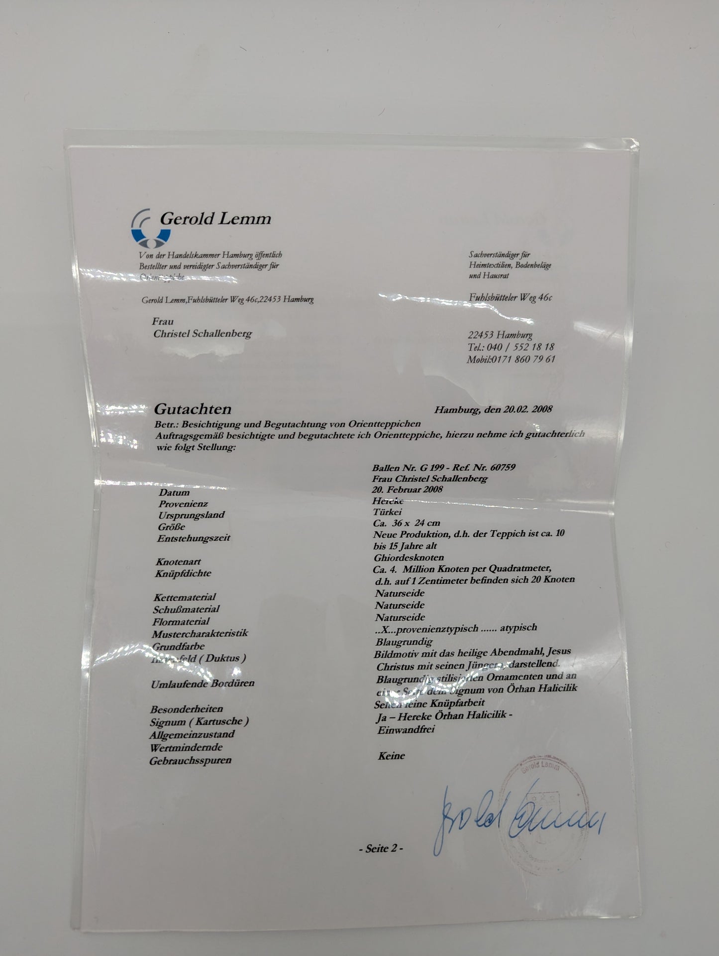 Hereke Seidenteppich Orientteppich Orhan Haliçilik 36 × 24 cm 4 Mio Knoten 20x20