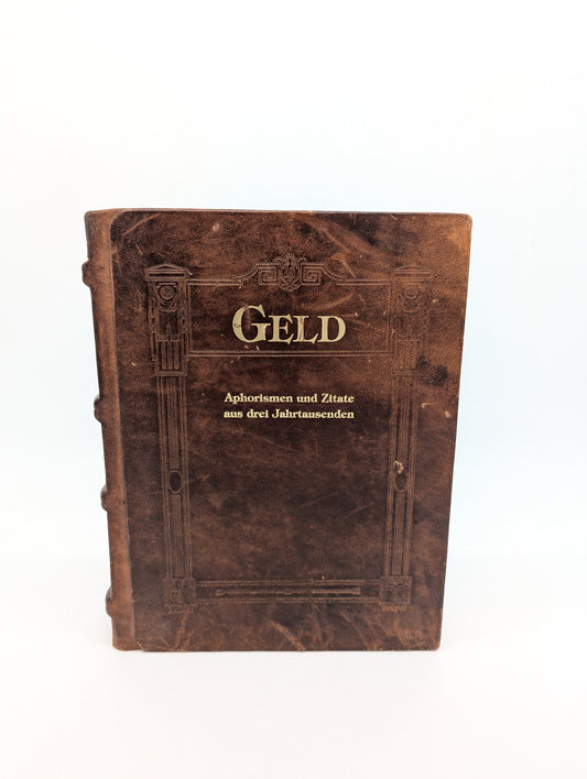 Buch Geld Aphorismen & Zitate Vintage Lederband