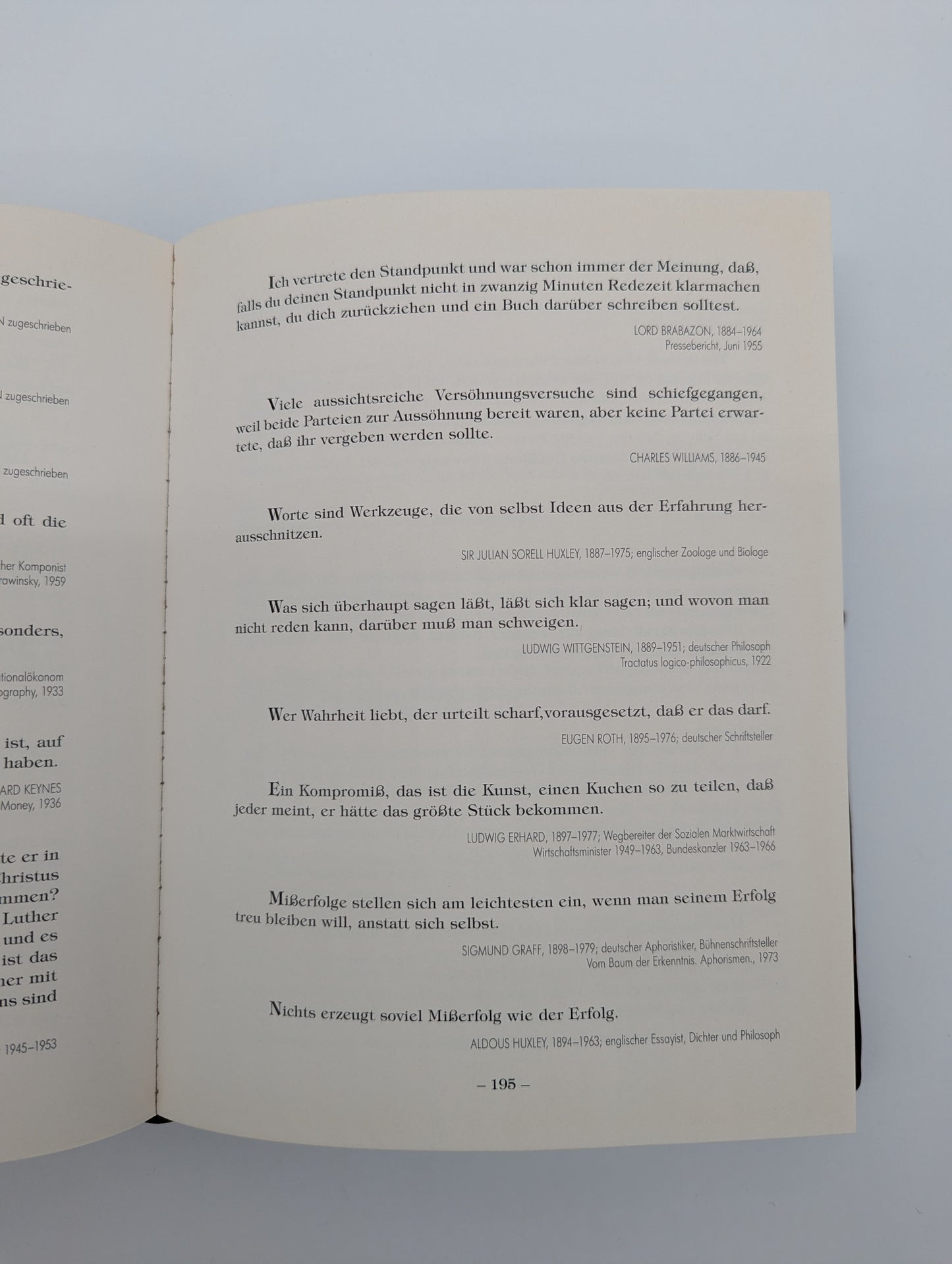 Buch Geld Aphorismen & Zitate Vintage Lederband