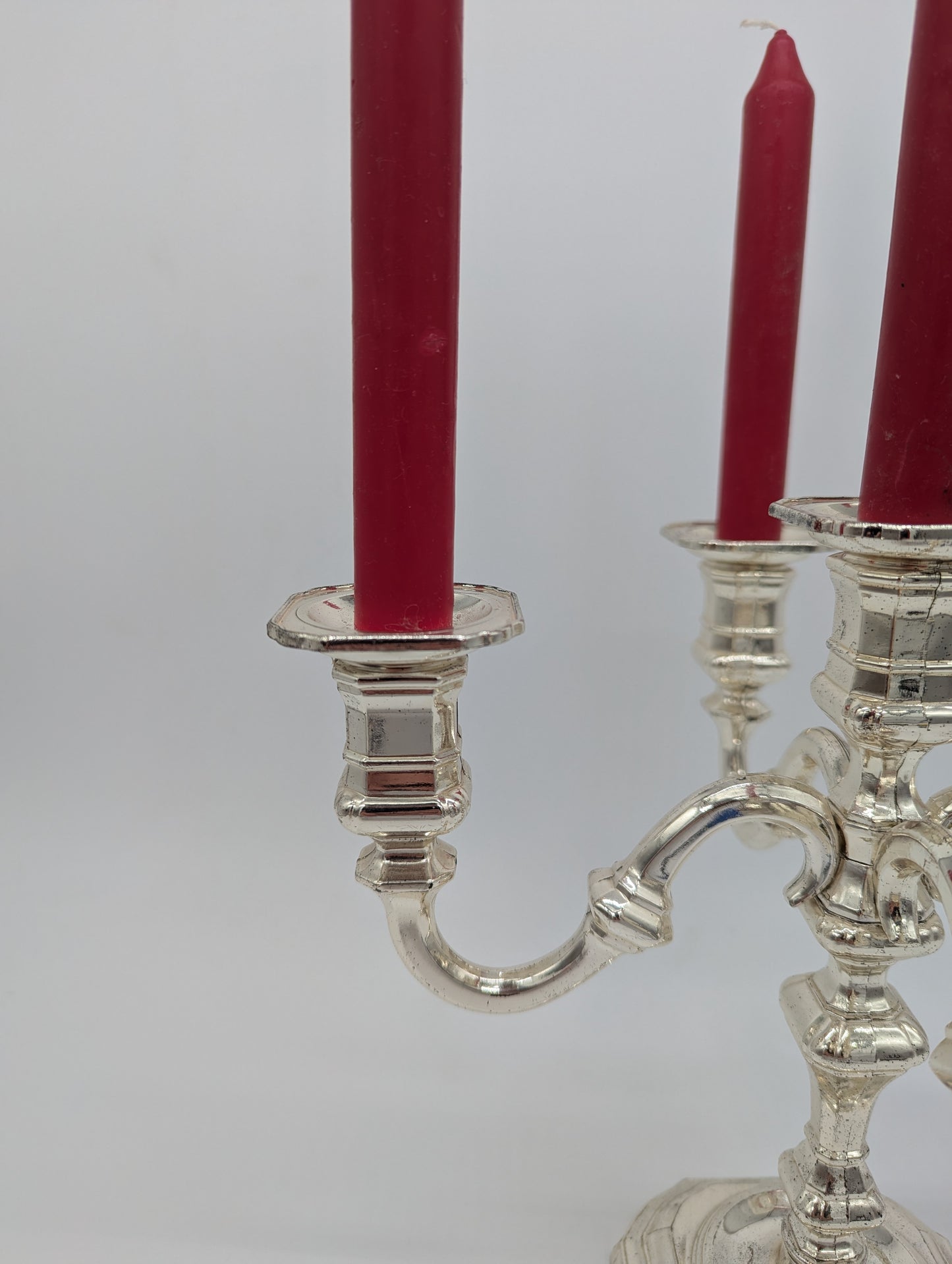 Kerzenhalter Kerzenständer versilbert 5-Flammig Vintage West Deutschland