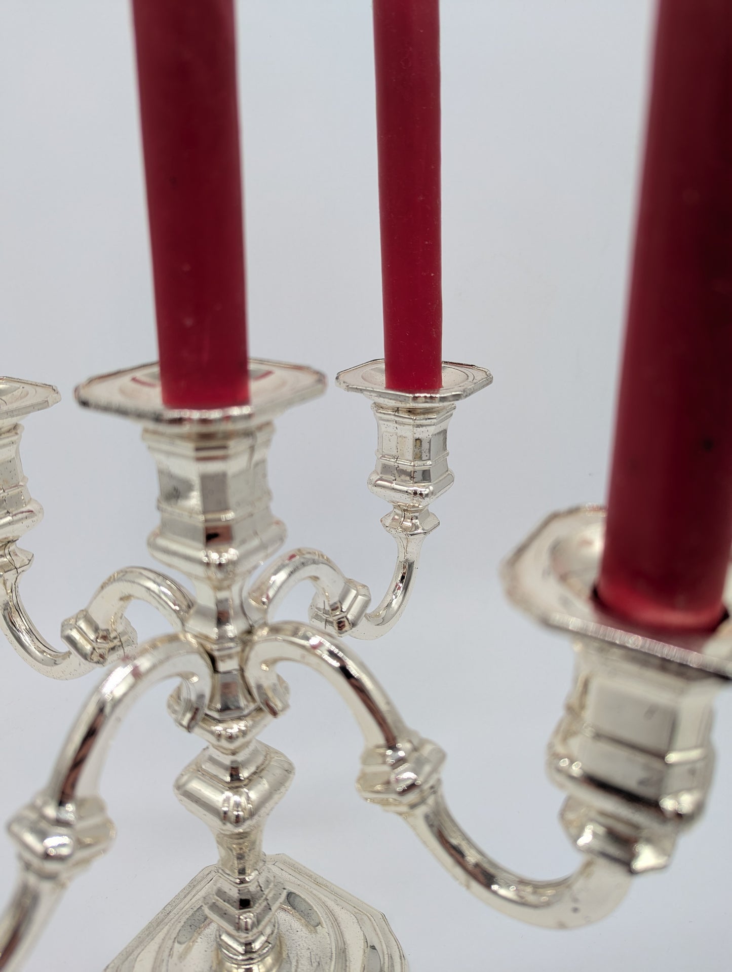 Kerzenhalter Kerzenständer versilbert 5-Flammig Vintage West Deutschland