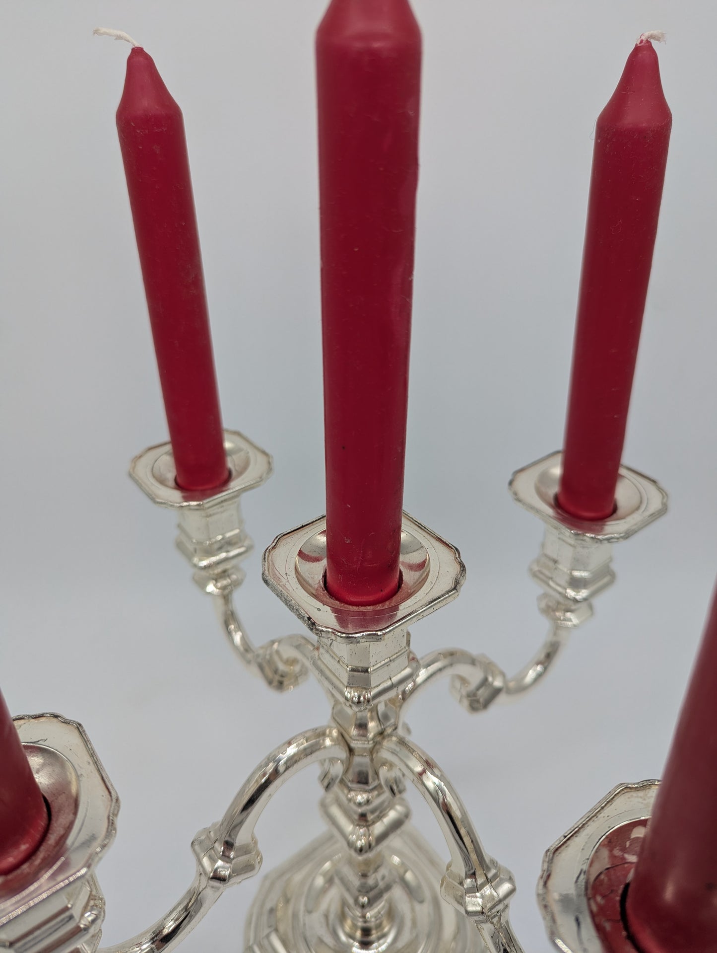 Kerzenhalter Kerzenständer versilbert 5-Flammig Vintage West Deutschland