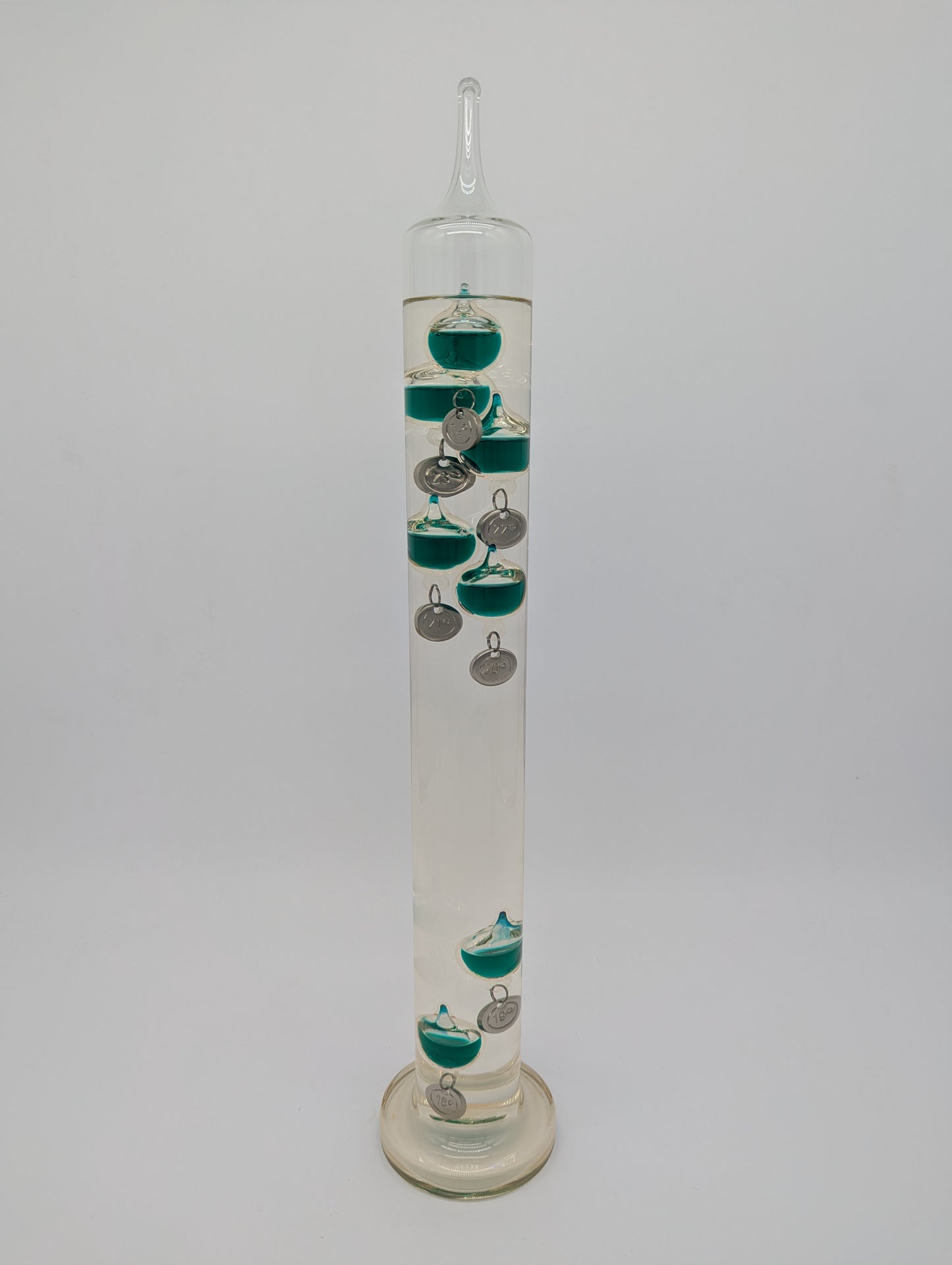 Galileo-Thermometer 3er Set aus Mundgeblasenem Glas Vintage Deko