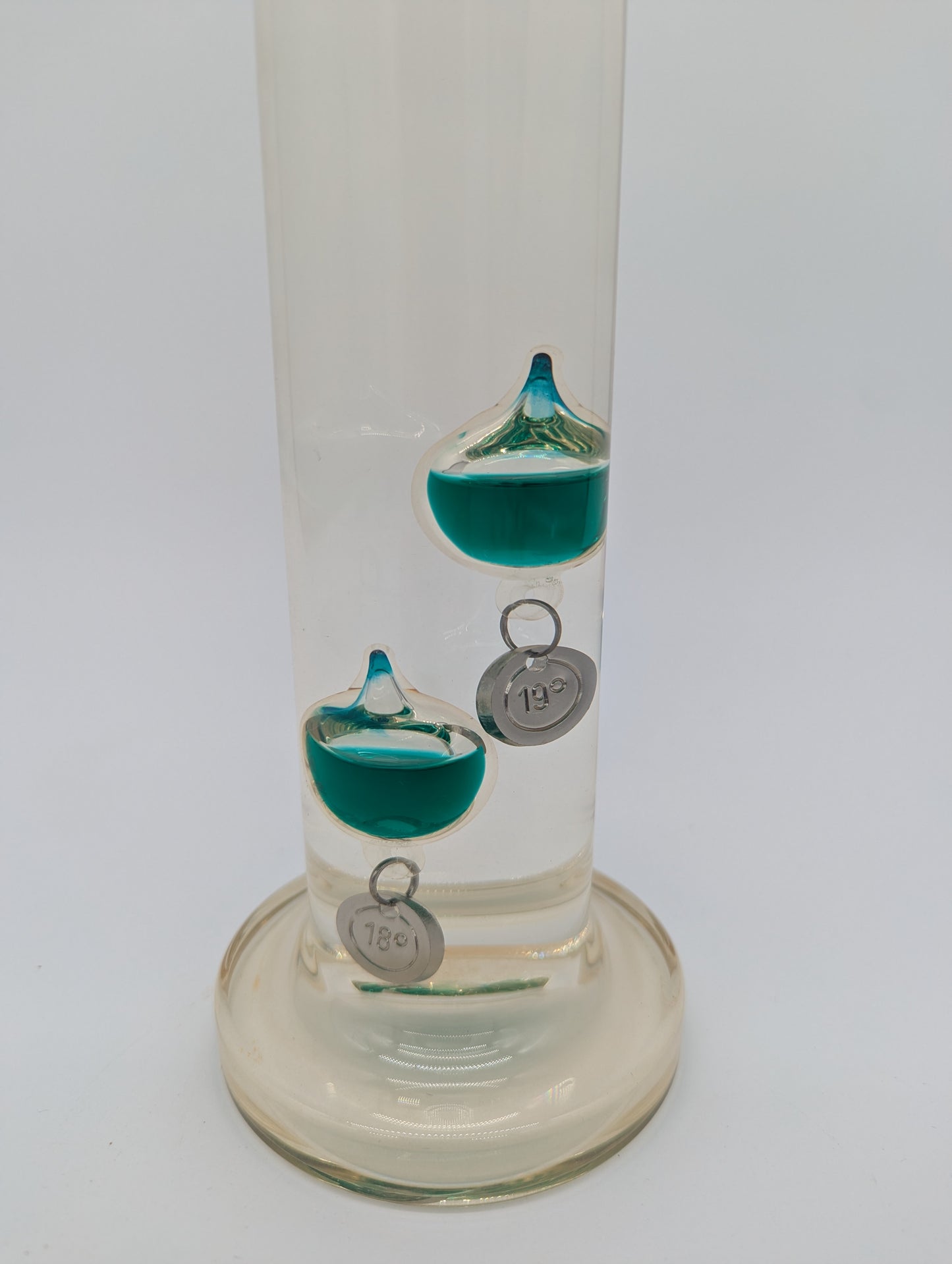 Galileo-Thermometer 3er Set aus Mundgeblasenem Glas Vintage Deko