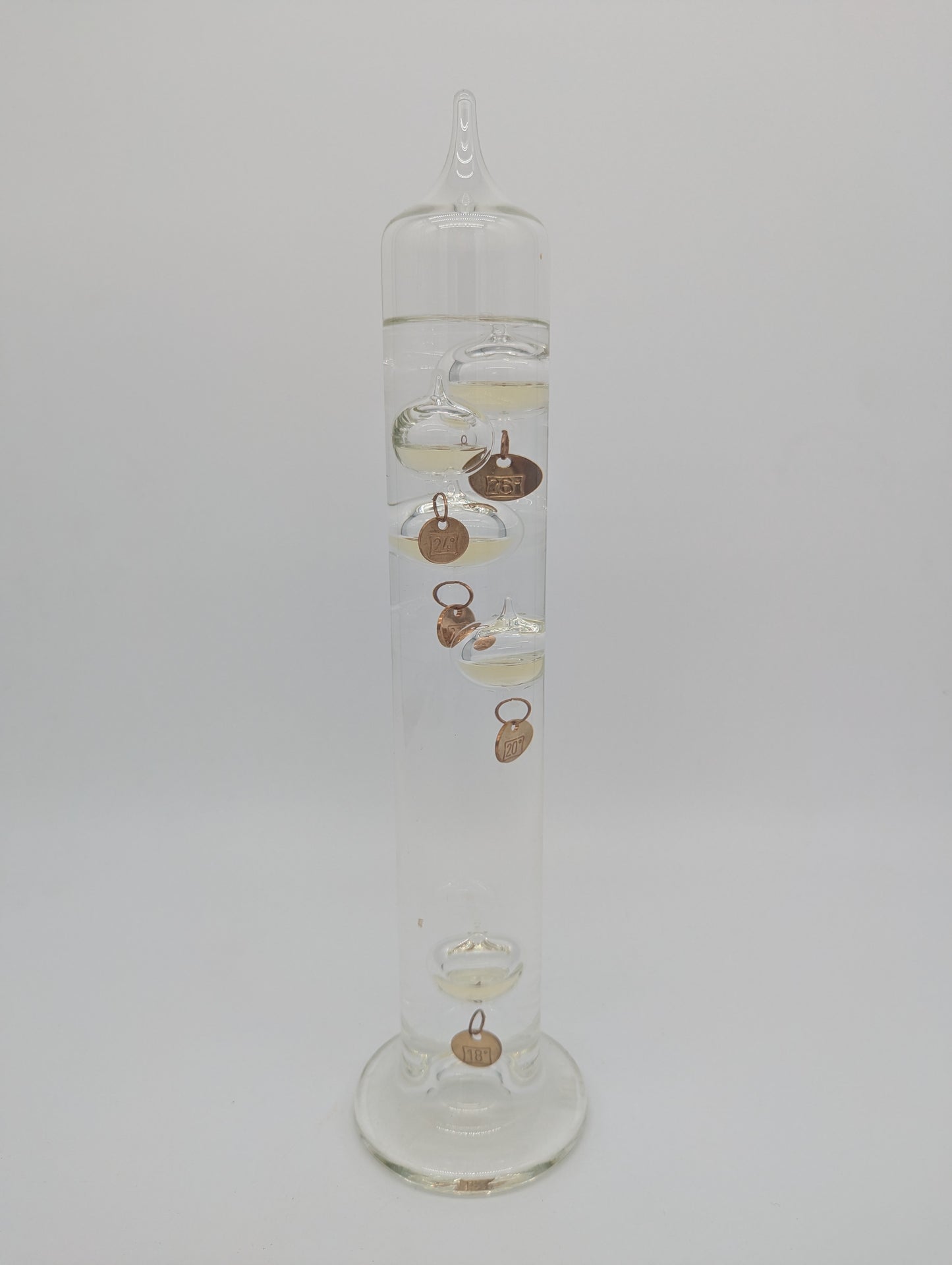 Galileo-Thermometer 3er Set aus Mundgeblasenem Glas Vintage Deko