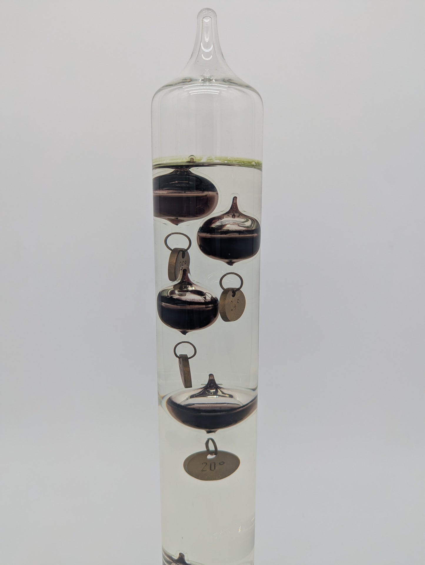 Galileo-Thermometer 3er Set aus Mundgeblasenem Glas Vintage Deko