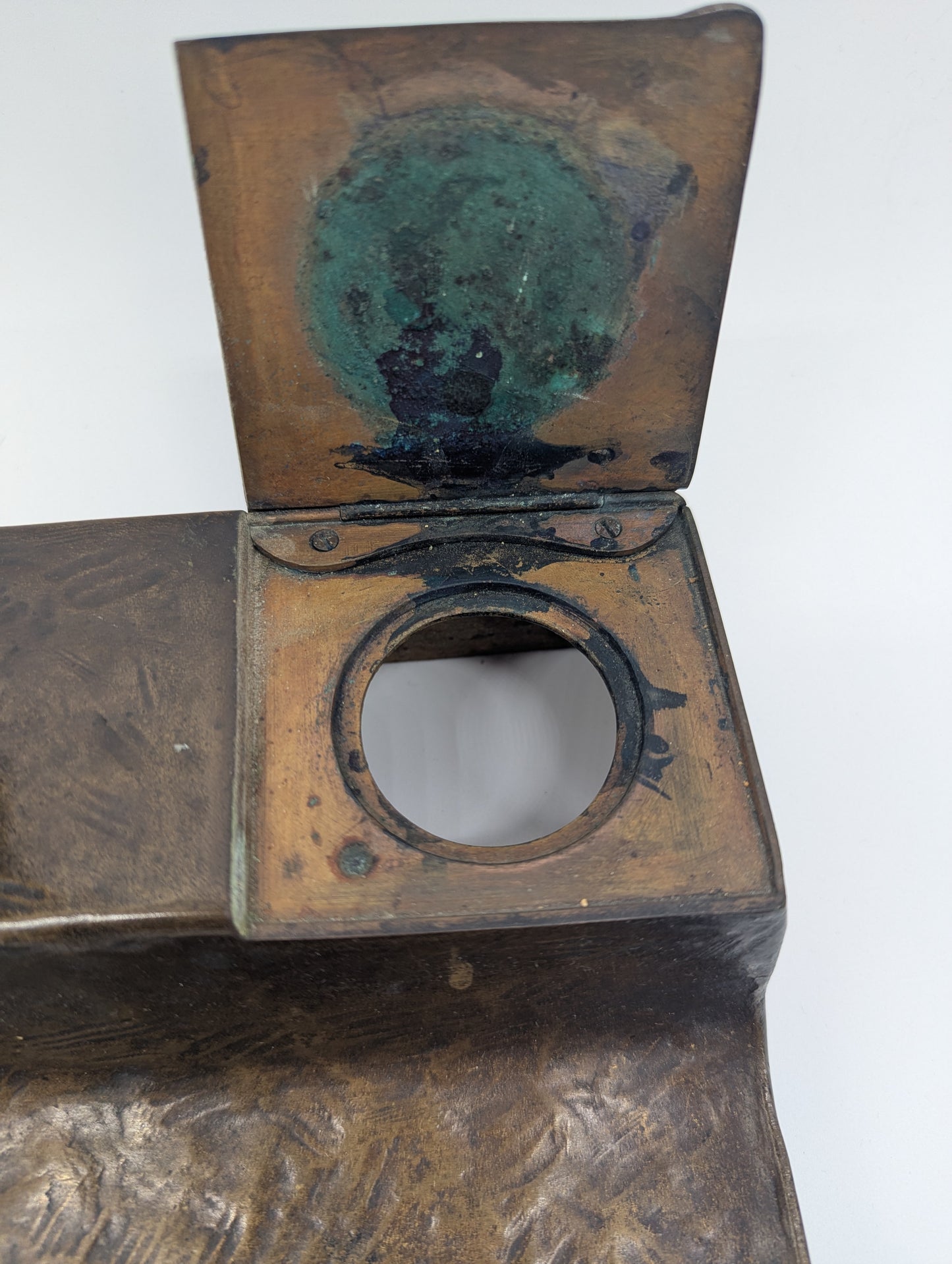 Bronze Schreibtisch Garnitur Fasanen Briefständer Tintenlöscher signiert