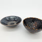 Keramik Schalen Set Handgefertigt mit Schwarzbrauner Glasur
