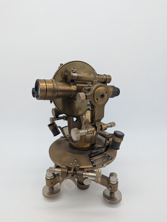 Theodolit Vermessungsinstrument Vintage aus Messing Messinstrument