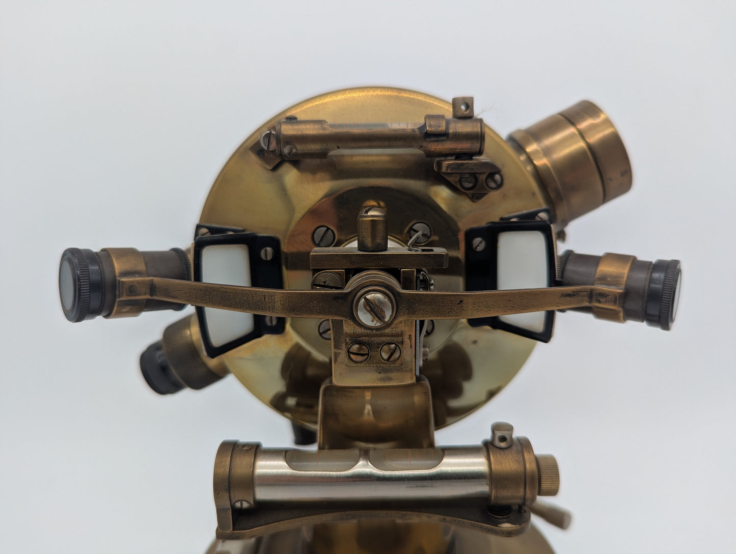 Theodolit Vermessungsinstrument Vintage aus Messing Messinstrument