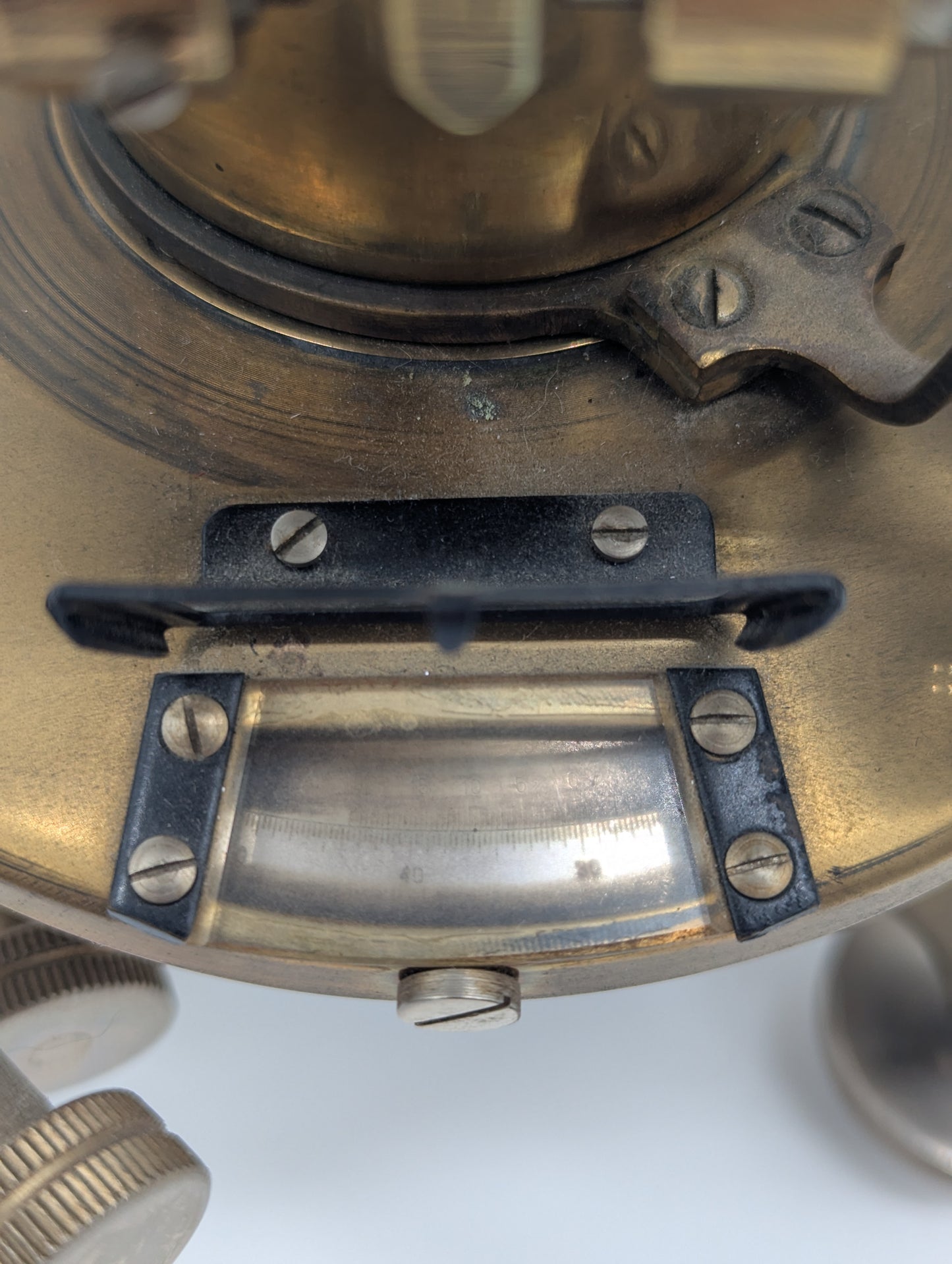 Theodolit Vermessungsinstrument Vintage aus Messing Messinstrument