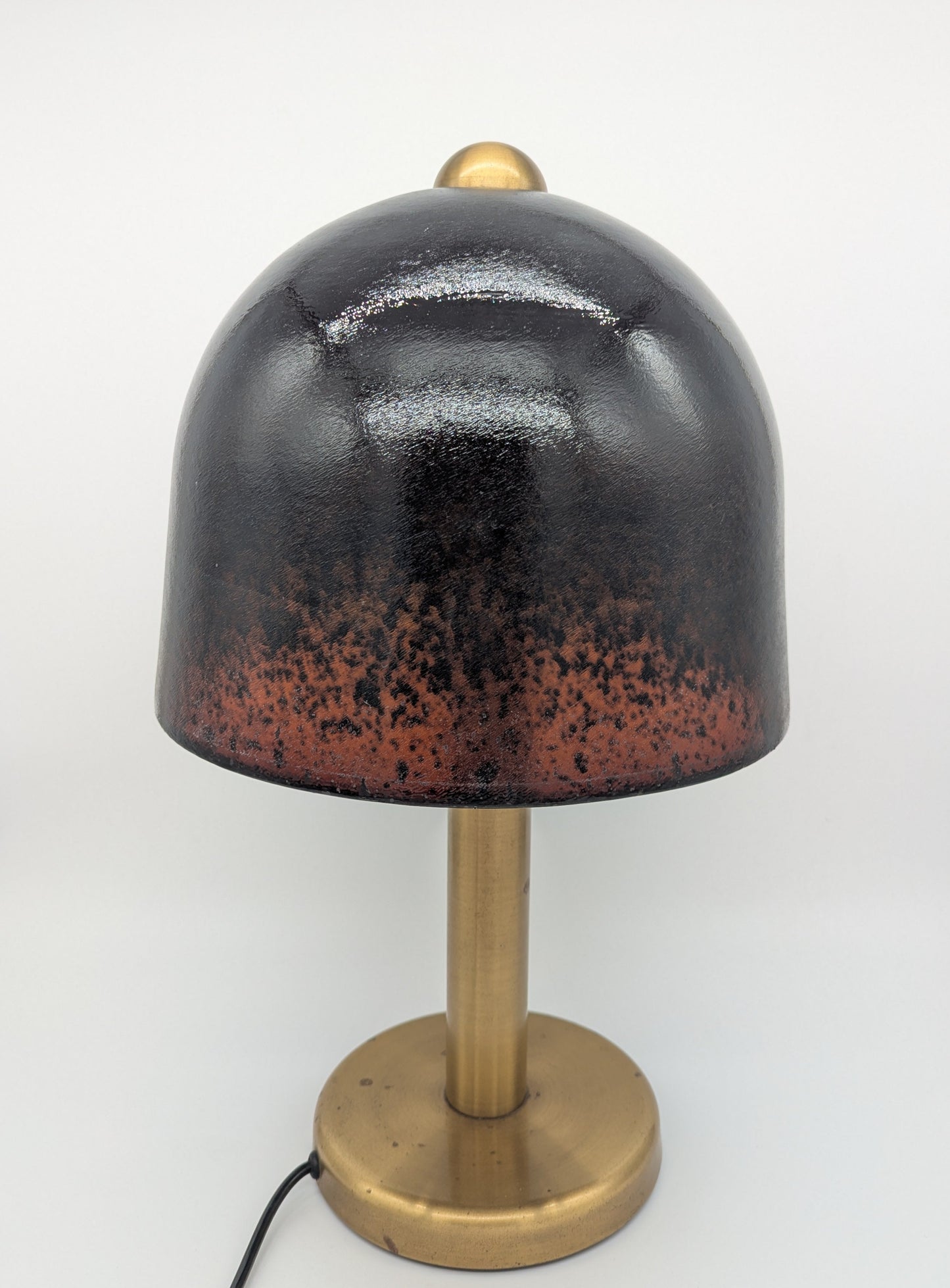 Tischlampe Glasschirm Peill & Putzler Pilzlampe Vintage Mid-Century