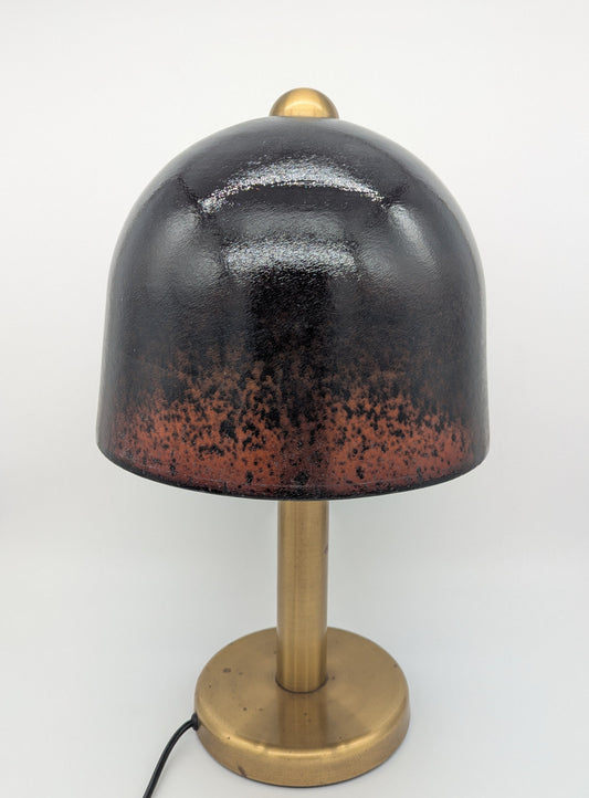 Tischlampe Glasschirm Peill & Putzler Pilzlampe Vintage Mid-Century