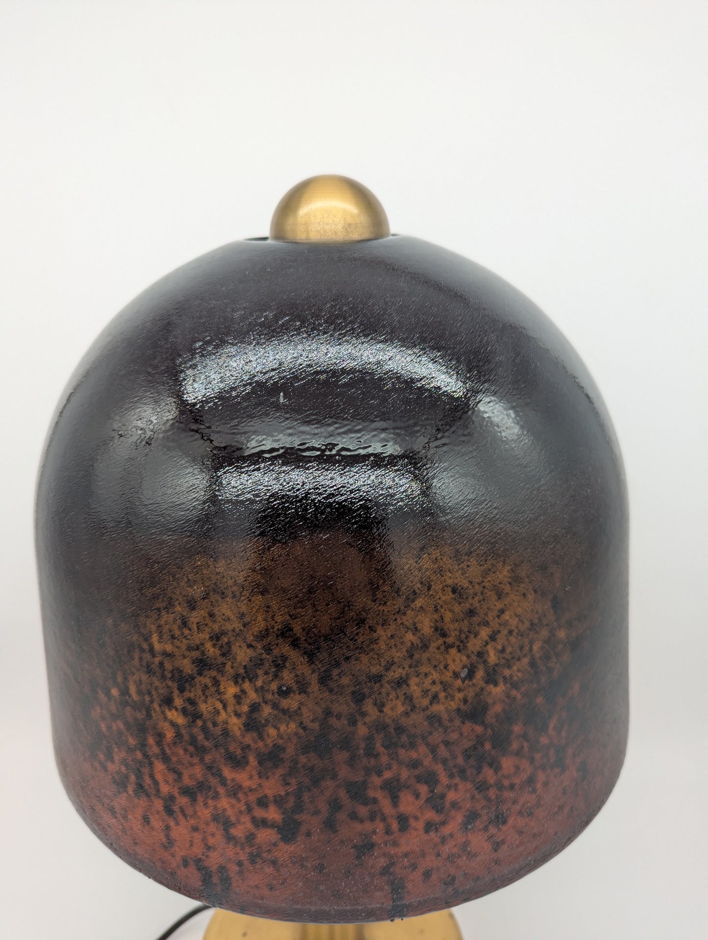 Tischlampe Glasschirm Peill & Putzler Pilzlampe Vintage Mid-Century