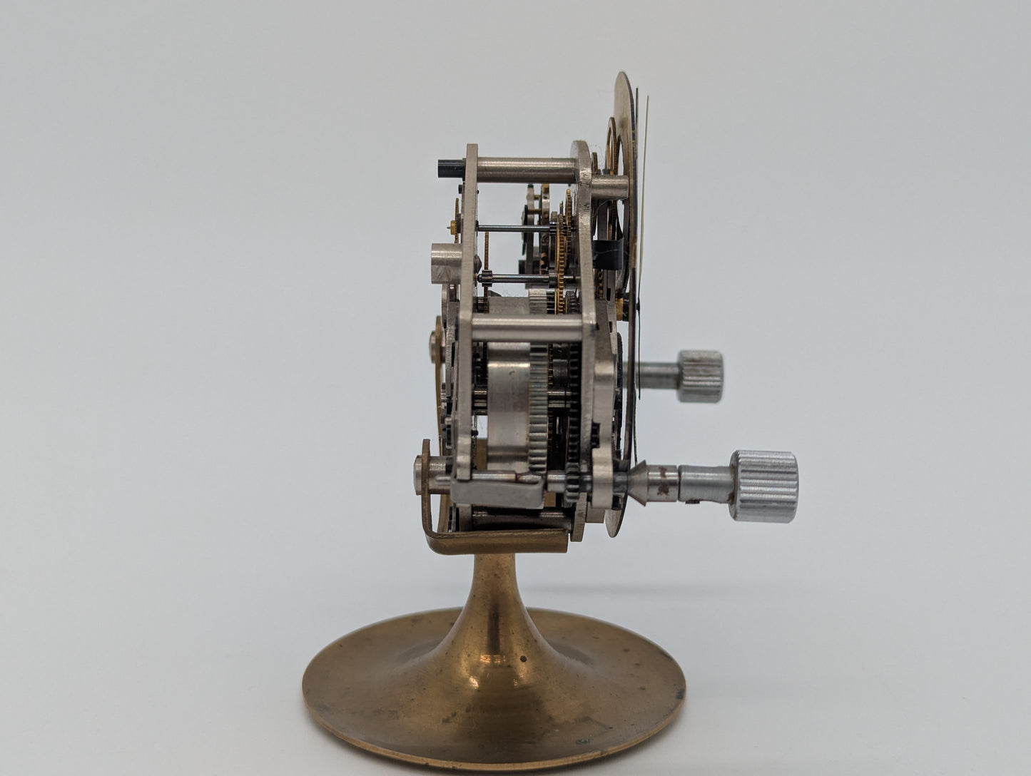 Stoppuhr Uhr offenes Chronographenwerk Mechanische Skelett Uhr Vintage