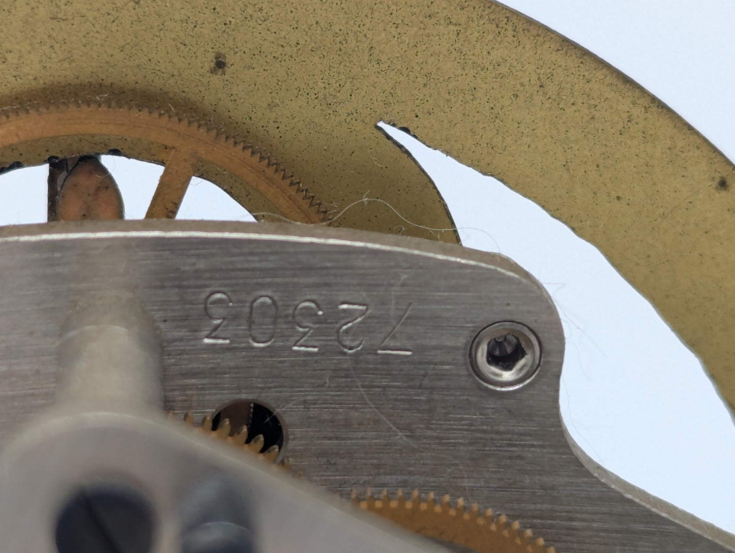 Stoppuhr Uhr offenes Chronographenwerk Mechanische Skelett Uhr Vintage