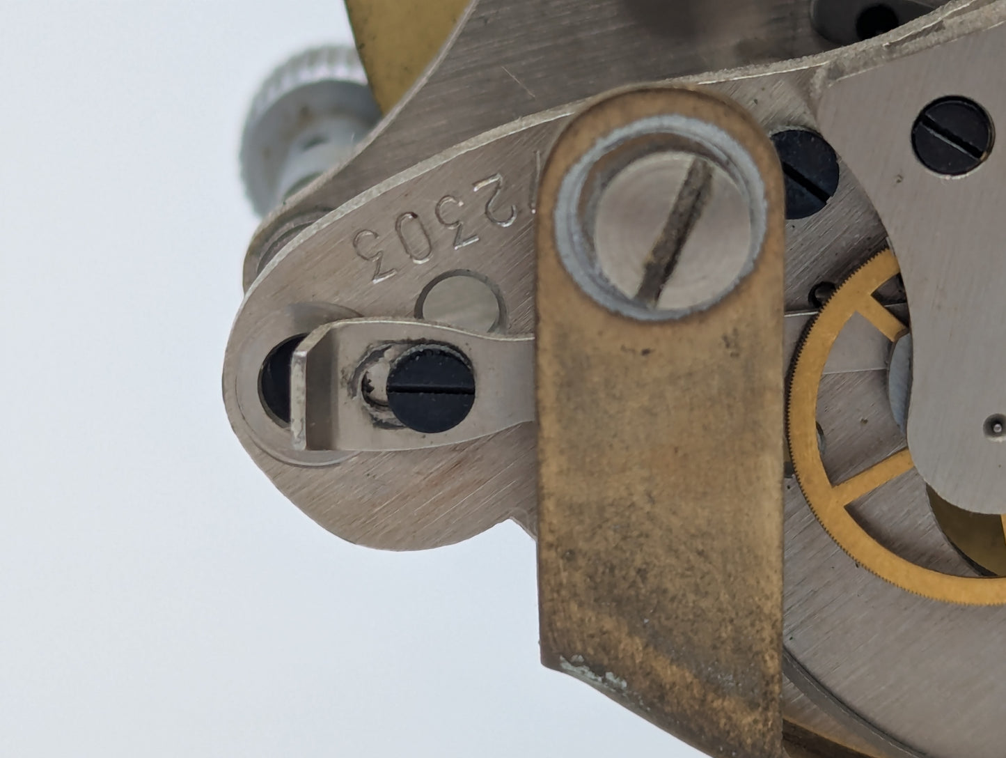 Stoppuhr Uhr offenes Chronographenwerk Mechanische Skelett Uhr Vintage