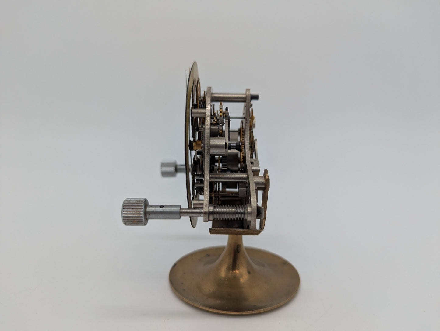 Stoppuhr Uhr offenes Chronographenwerk Mechanische Skelett Uhr Vintage