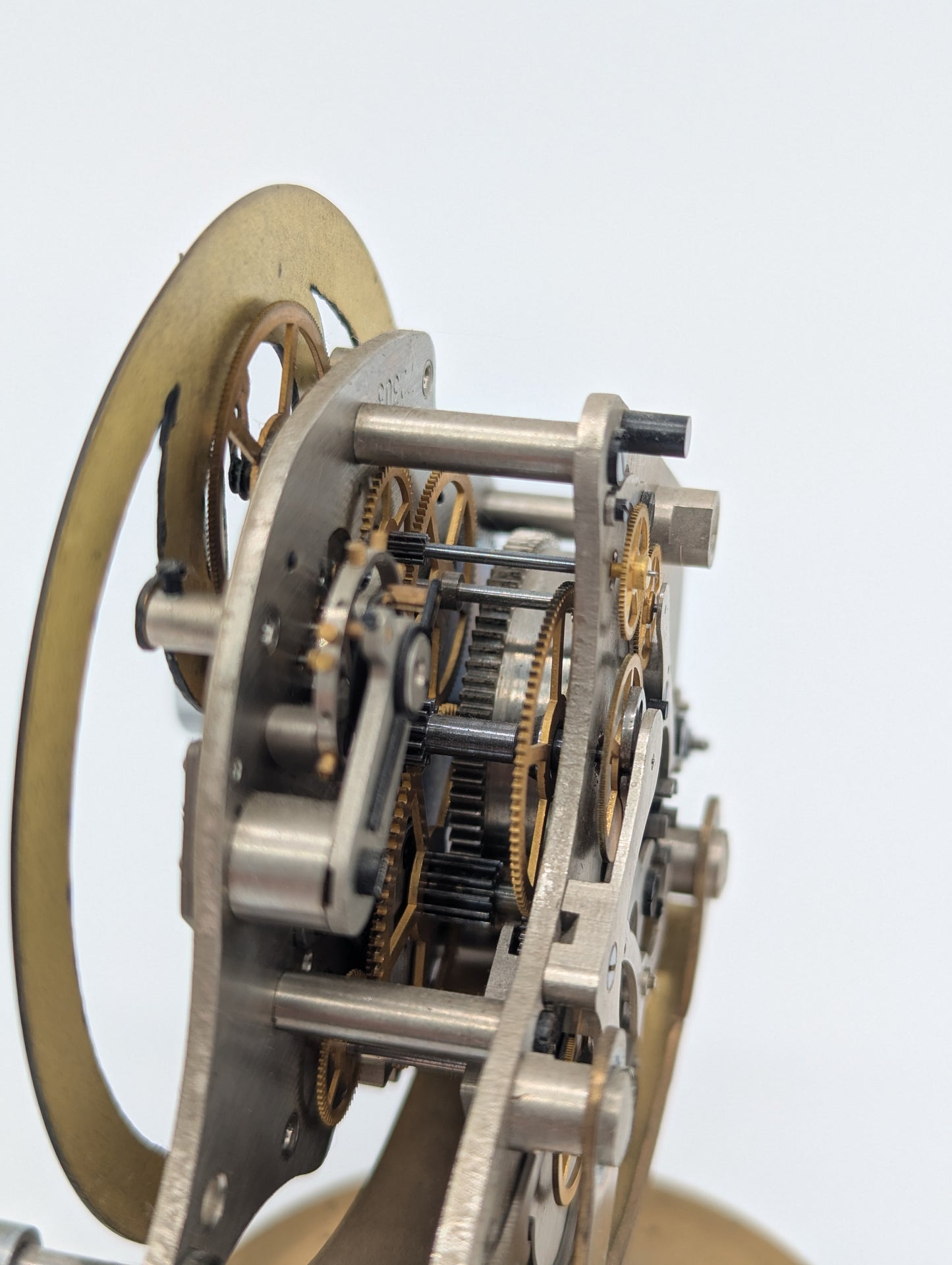 Stoppuhr Uhr offenes Chronographenwerk Mechanische Skelett Uhr Vintage