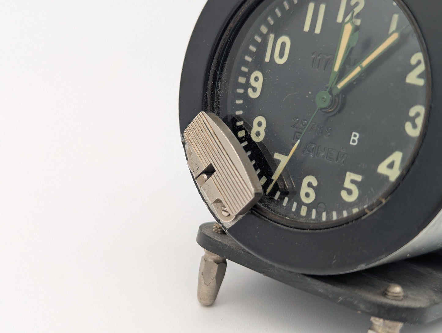 UdSSR Sowjetunion Uhr Borduhr Fliegeruhr Vintage Mechanisch Cockpitinstrument