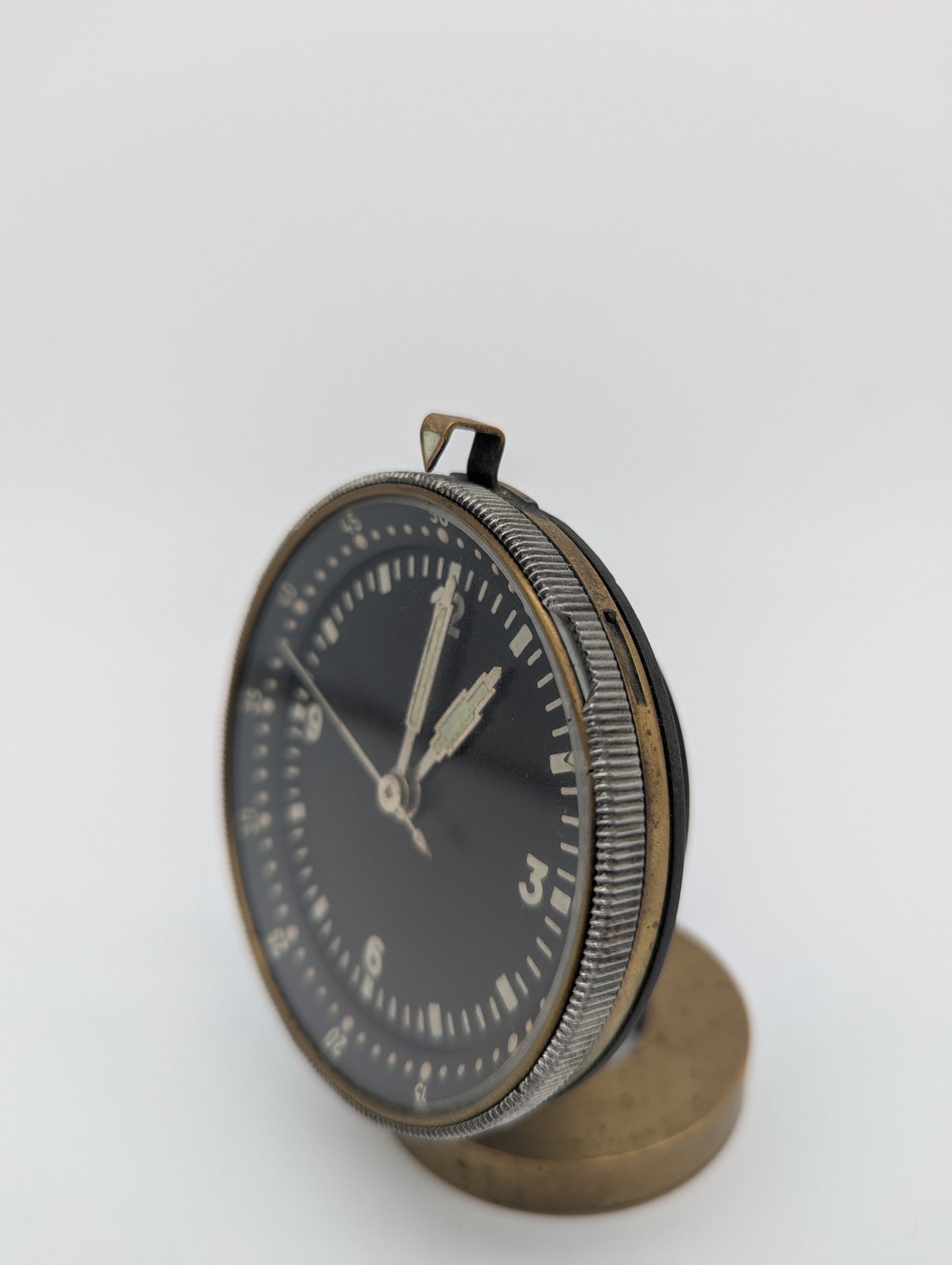 Sowjetische Marine Borduhr Uhr Tischuhr Messinggehäuse Vintage