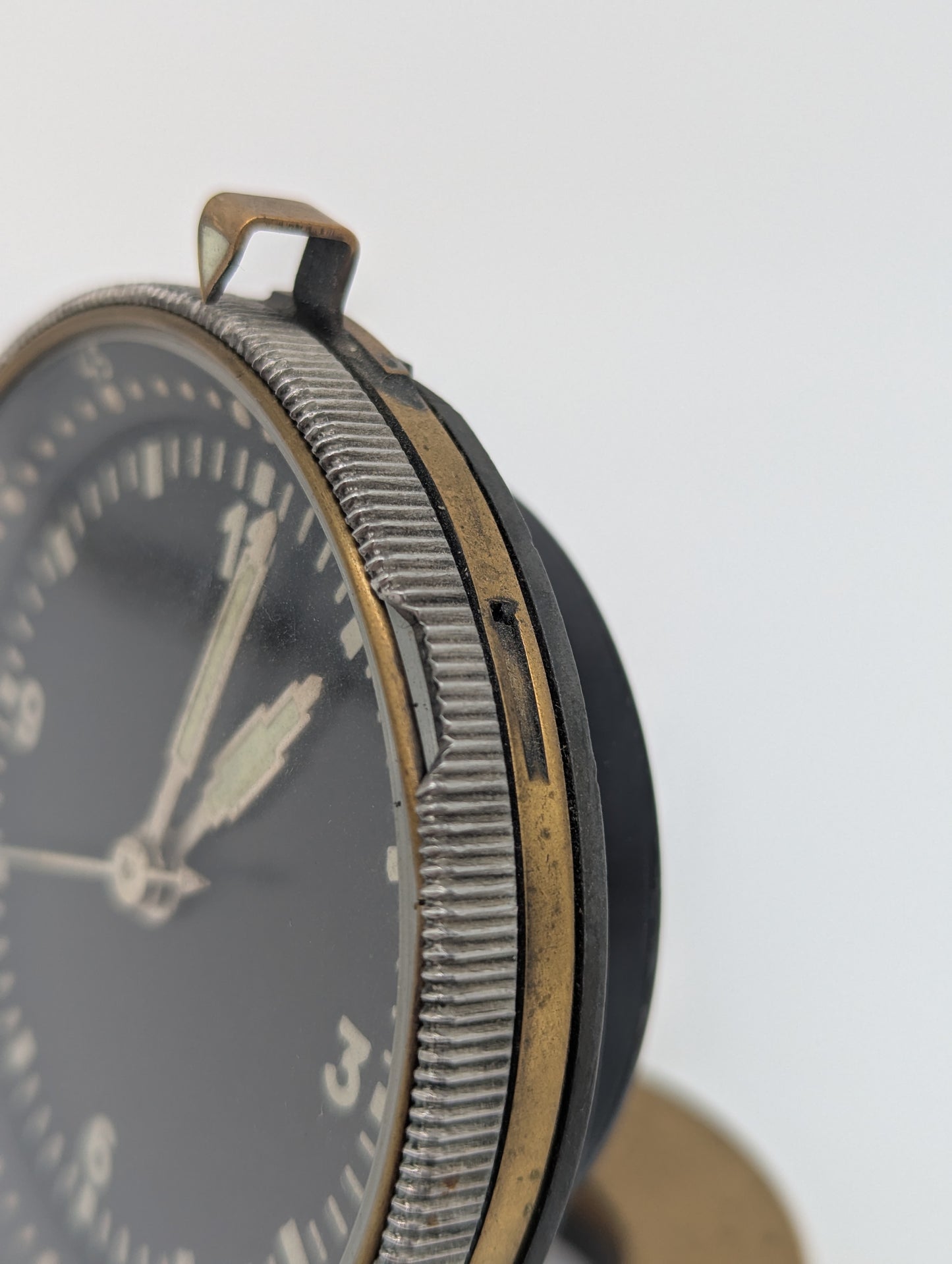 Sowjetische Marine Borduhr Uhr Tischuhr Messinggehäuse Vintage