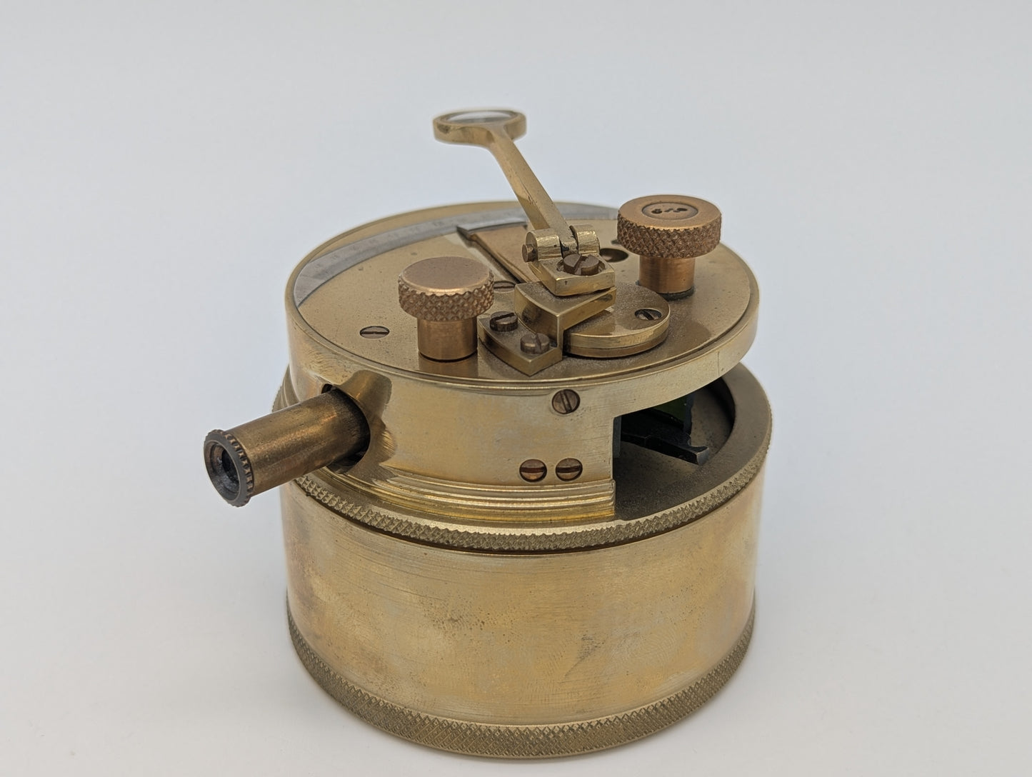 Taschensextant Sextant Marineinstrument Kompaktes Messgerät aus Messing