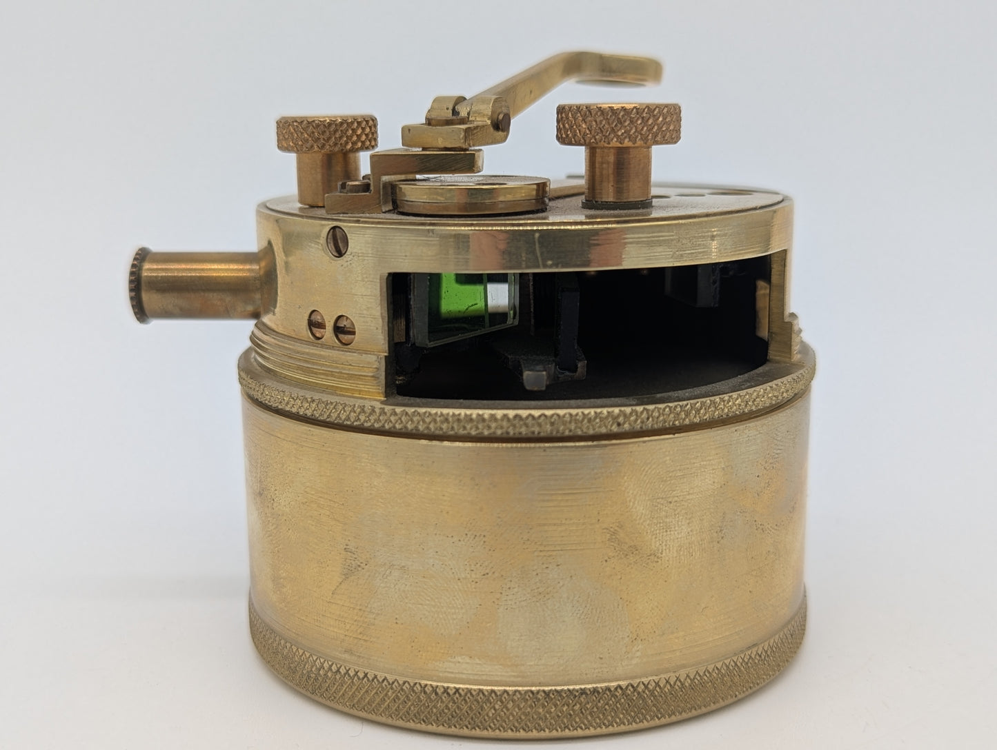 Taschensextant Sextant Marineinstrument Kompaktes Messgerät aus Messing