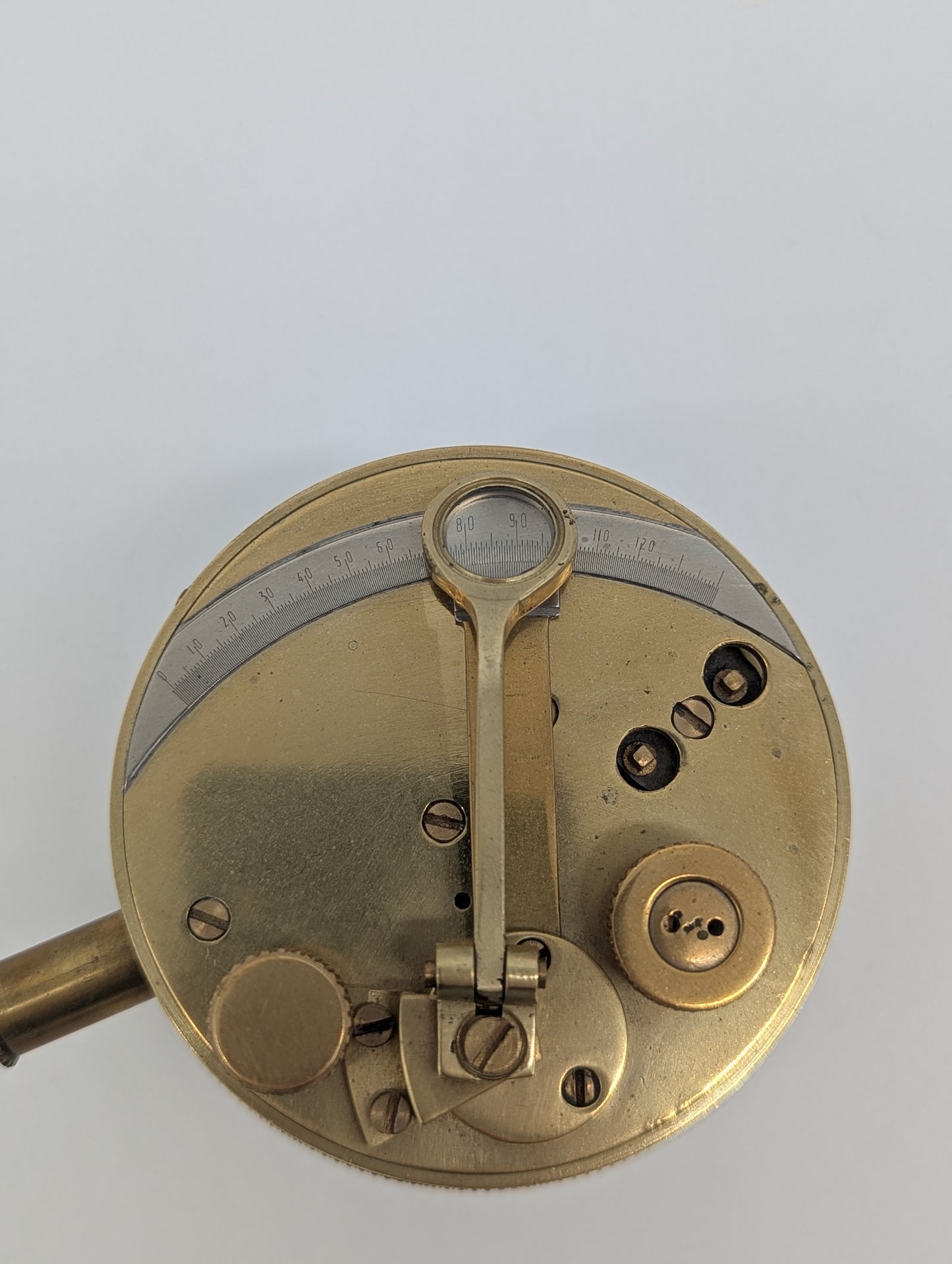 Taschensextant Sextant Marineinstrument Kompaktes Messgerät aus Messing