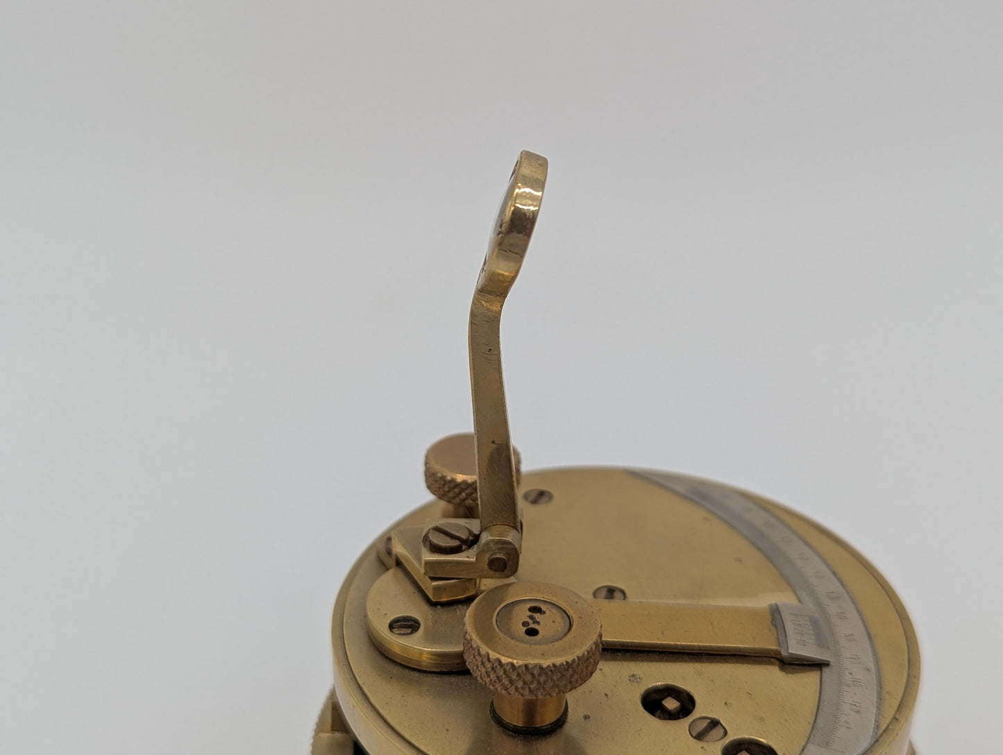 Taschensextant Sextant Marineinstrument Kompaktes Messgerät aus Messing